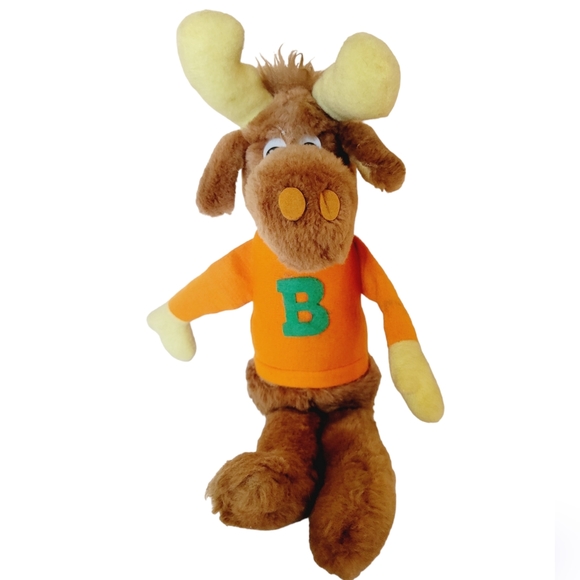 Wallace Berrie & Co Other - Vintage 1982 Rocky & Bullwinkle J. Moose Plush